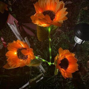 Solar Lights Outdoor Garden Decor - Upgraded 3 Pack Solar Garden Lights